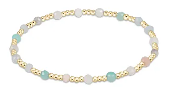 ENewton Hot Mess 3mm Sincerity Gemstone Gold Bracelet