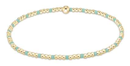 ENewton Mint  2mm Hope Sincerity Bead Bracelet