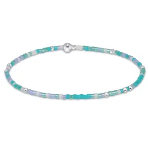 ENewton *Sterling* Man I Teal Like a Woman Hope Unwritten Bracelet
