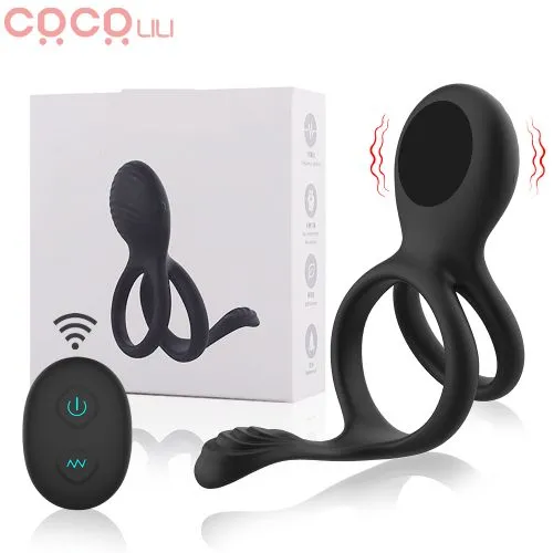 Eros Vibrating Dual Penis Ring | Wireless Remote Control | 7 Strong Vibration Modes | Clitoral Stimulator | Couple