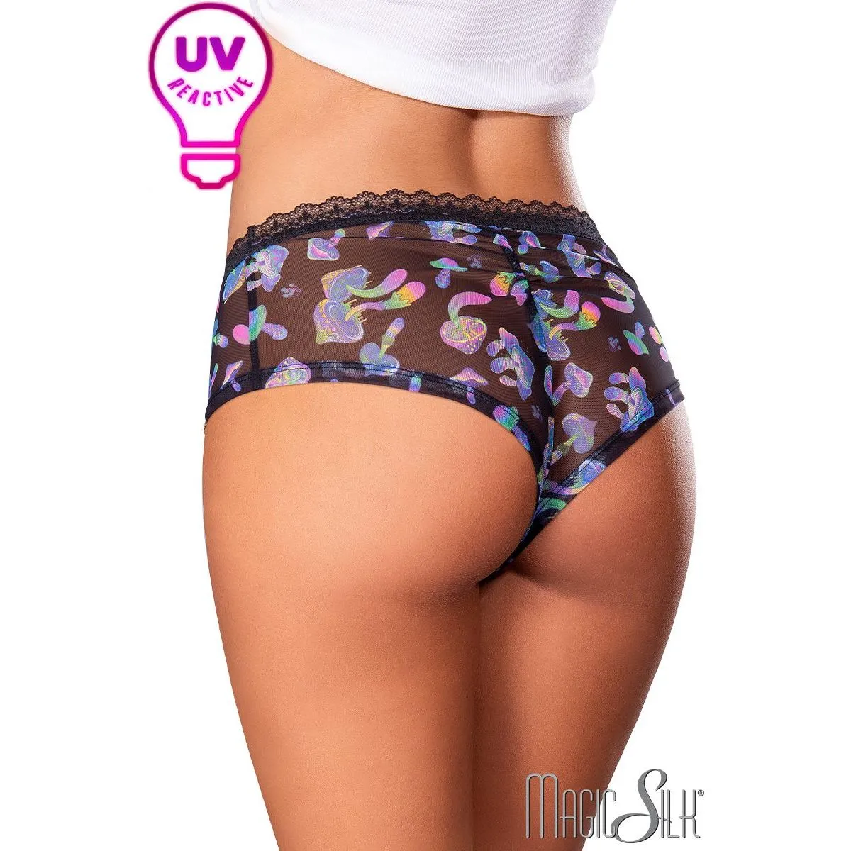 Exposed UV Mushroom Boyshorts by Magic Silk
