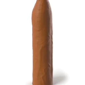 Fantasy Uncut 7 Inch Silicone Penis Extension - Caramel