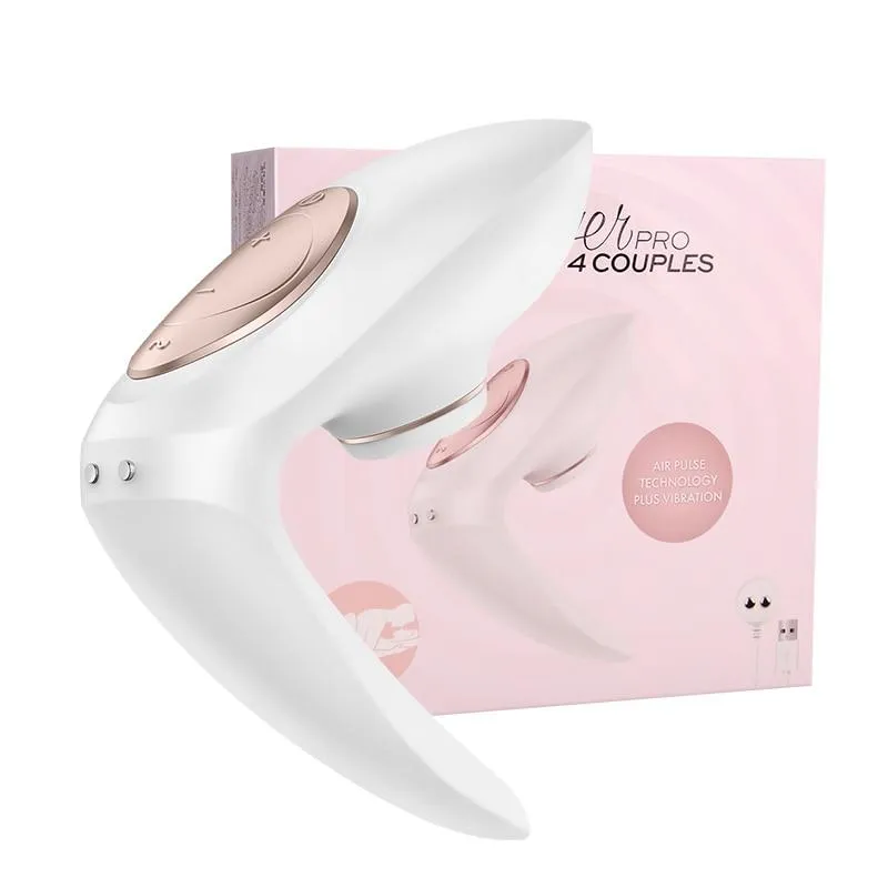 GER Satisfyer Pro4 Couples Sucking Vibrators G Spot Silicone Vibration Dildo