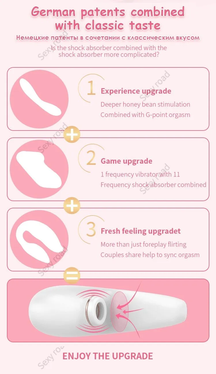 GER Satisfyer Pro4 Couples Sucking Vibrators G Spot Silicone Vibration Dildo