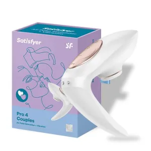 GER Satisfyer Pro4 Couples Sucking Vibrators G Spot Silicone Vibration Dildo