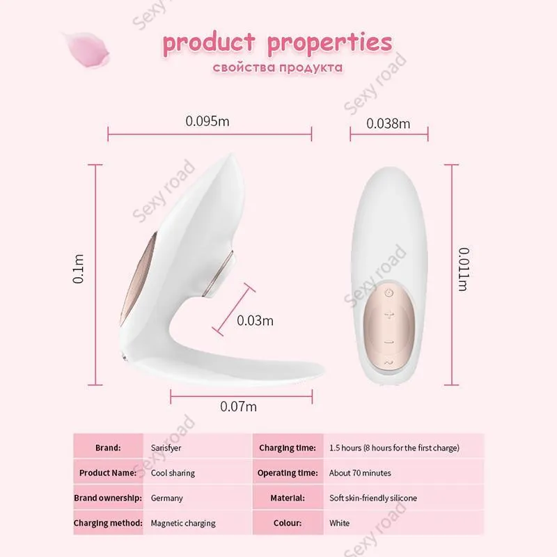 GER Satisfyer Pro4 Couples Sucking Vibrators G Spot Silicone Vibration Dildo