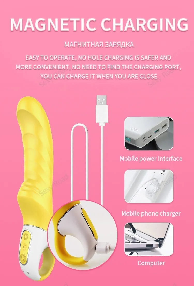 Germany Satisfyer Vibes Yummy Sunshine Silicone Waterproof USB Charging Dildo