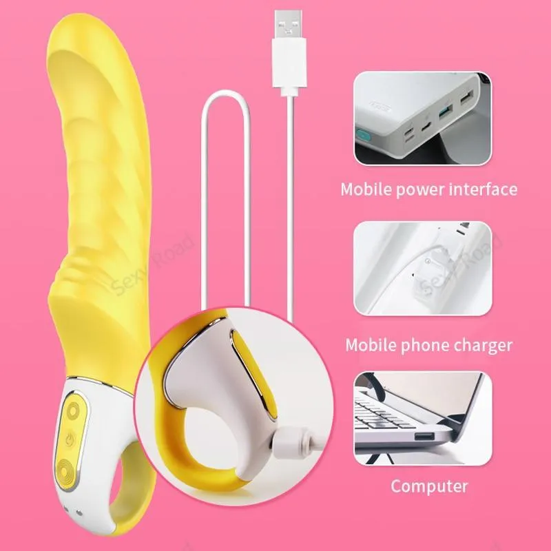 Germany Satisfyer Vibes Yummy Sunshine Silicone Waterproof USB Charging Dildo