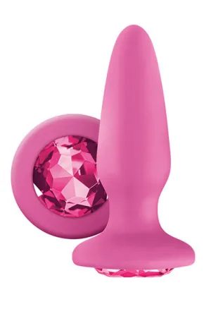 Glams Silicone Butt Plug in Pink