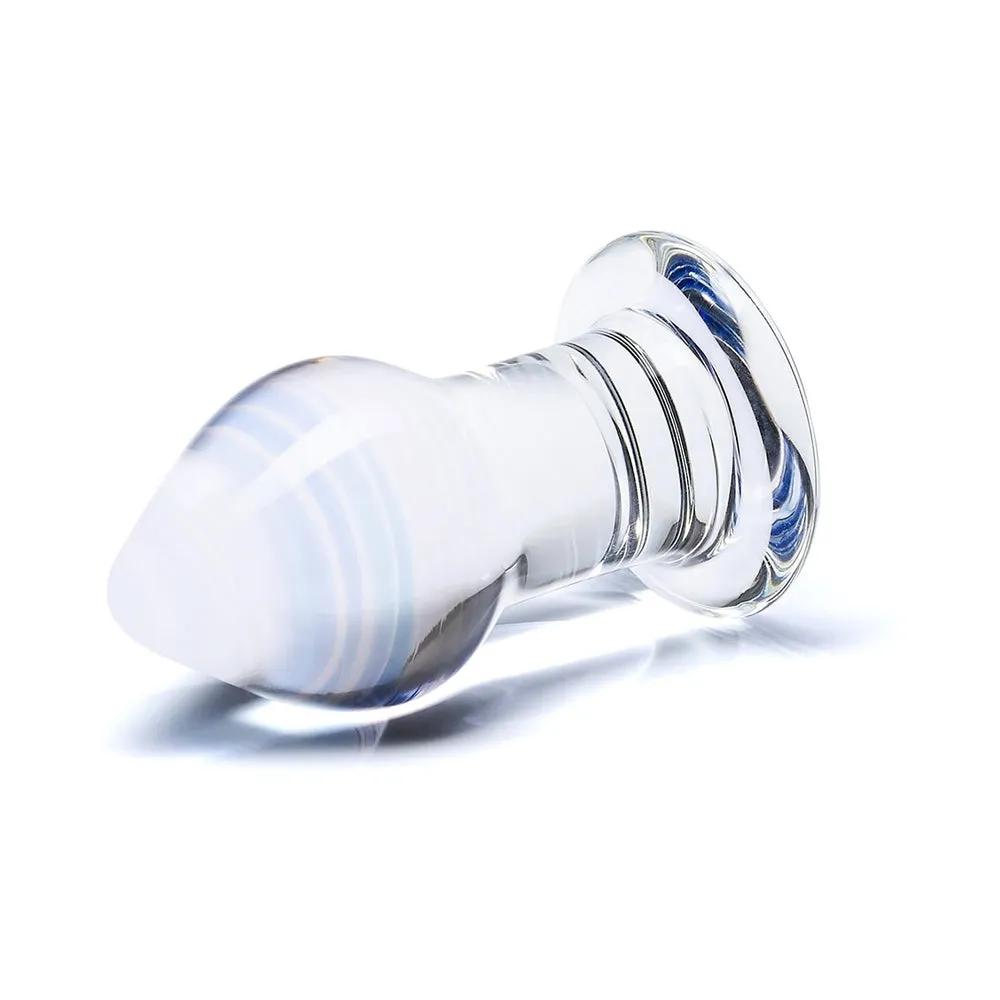 Glas Amethyst Rain 3.25 in. Butt Plug