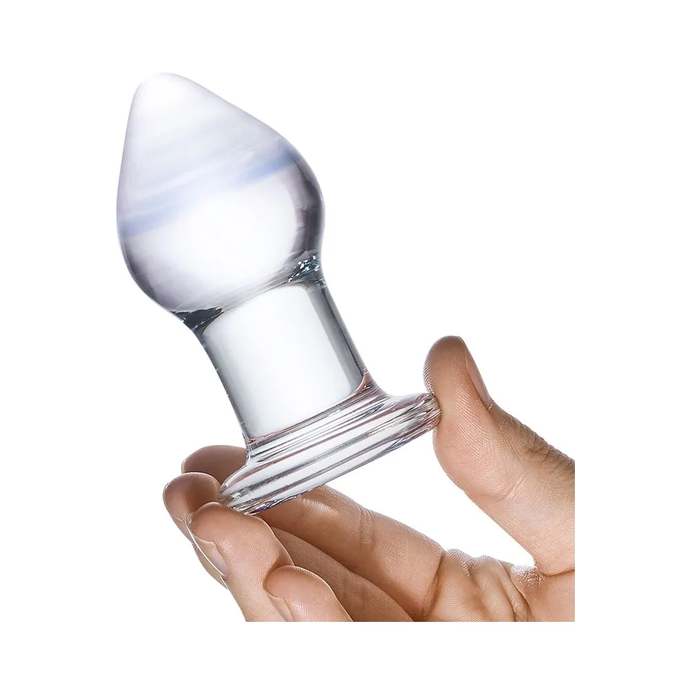 Glas Amethyst Rain 3.25 in. Butt Plug