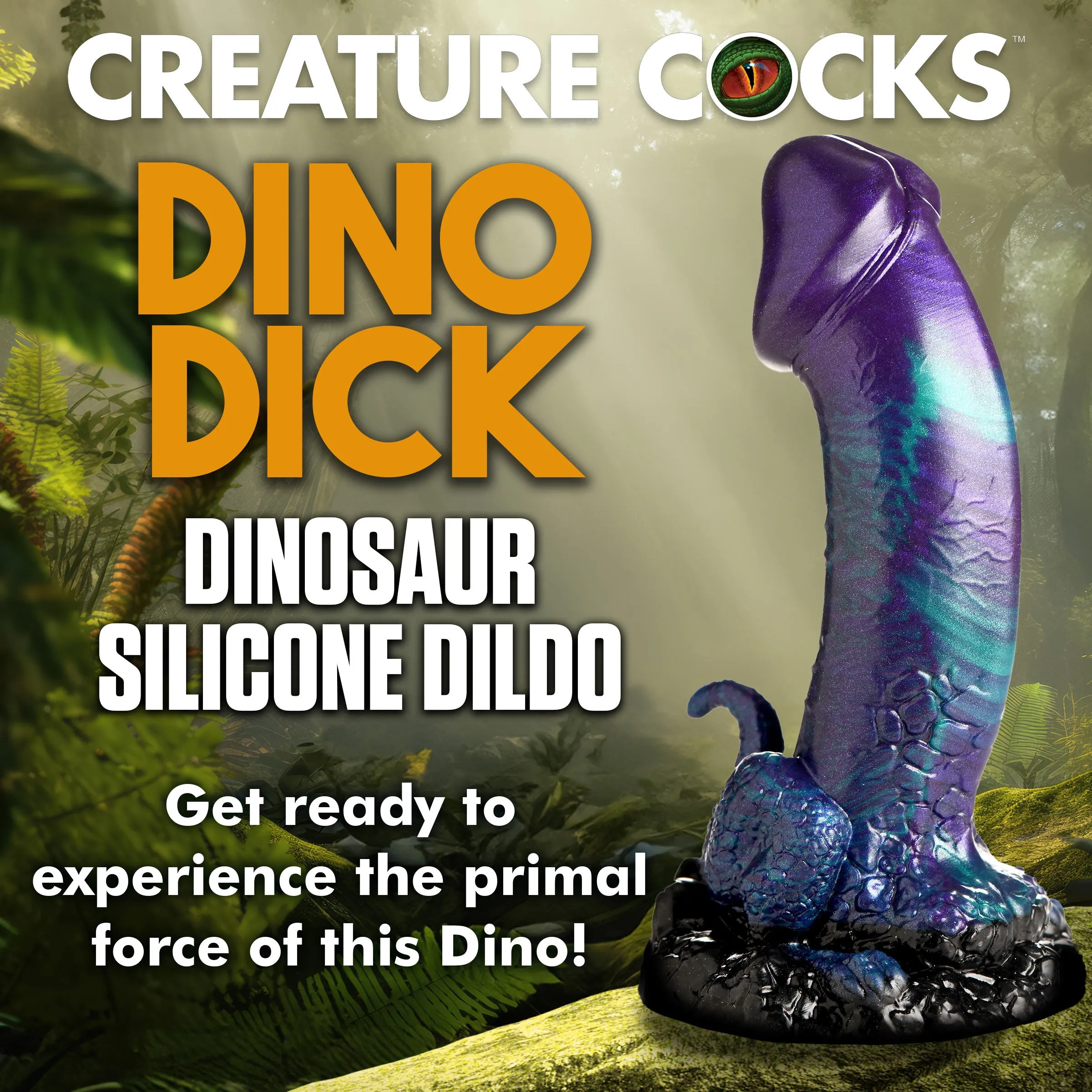 Glittery Dino Dildo