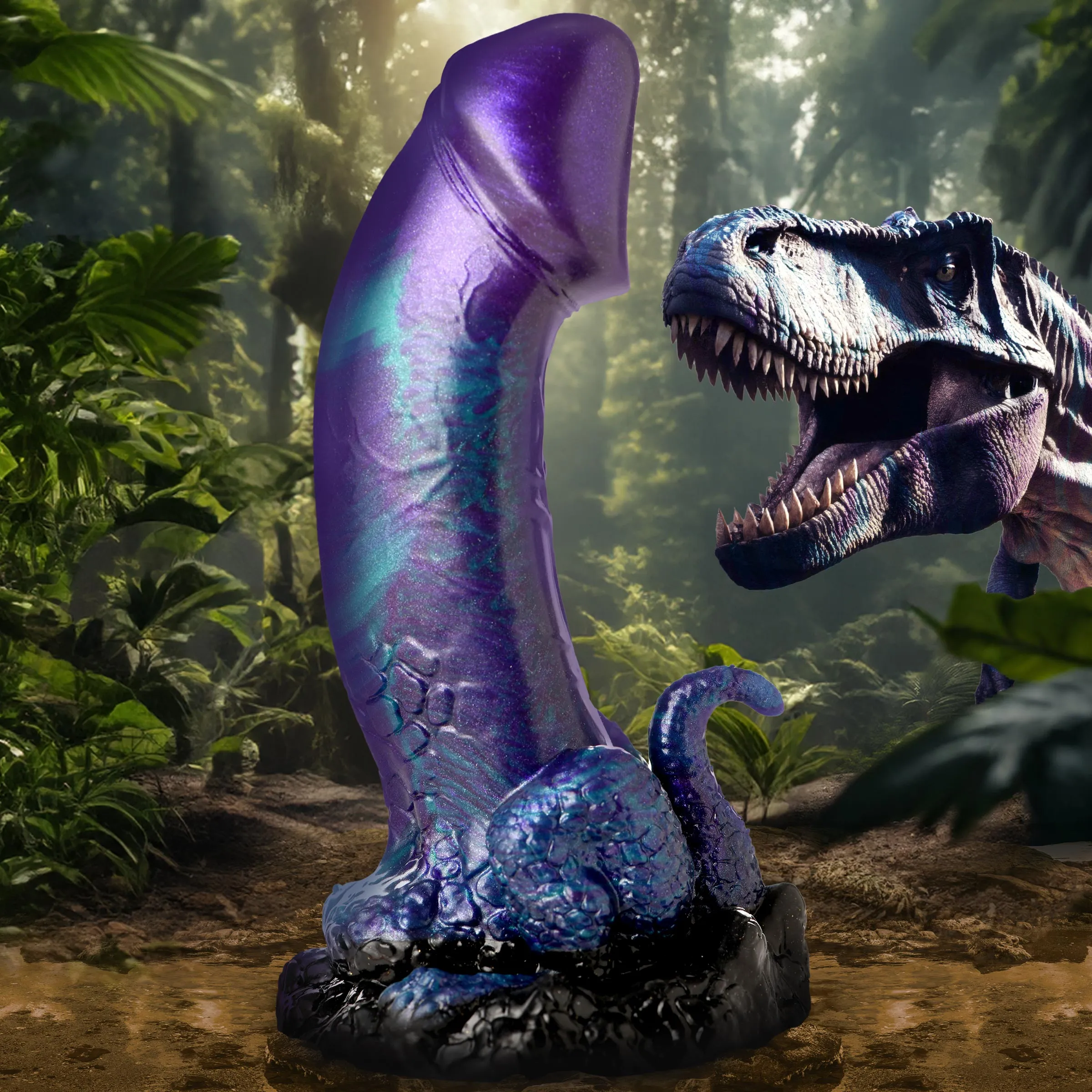 Glittery Dino Dildo