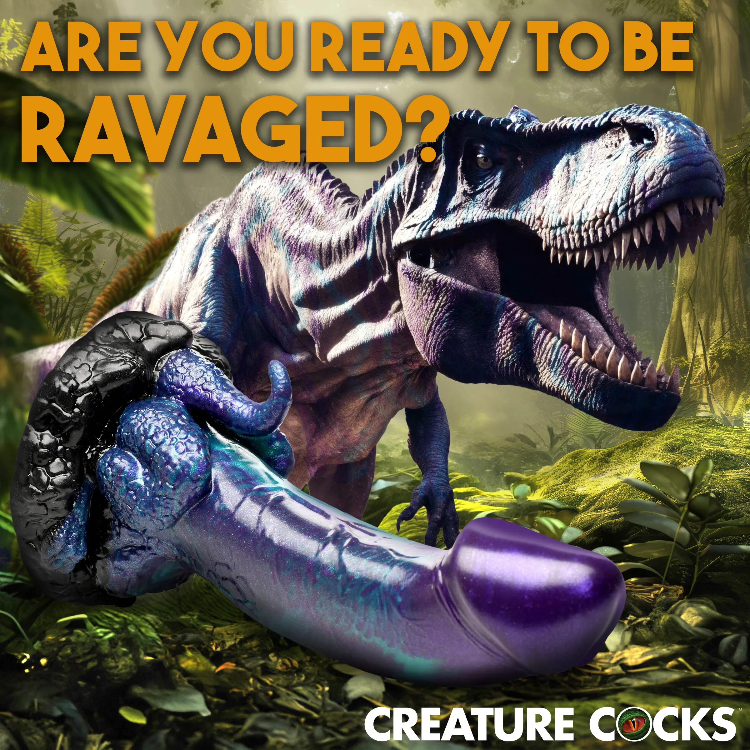 Glittery Dino Dildo