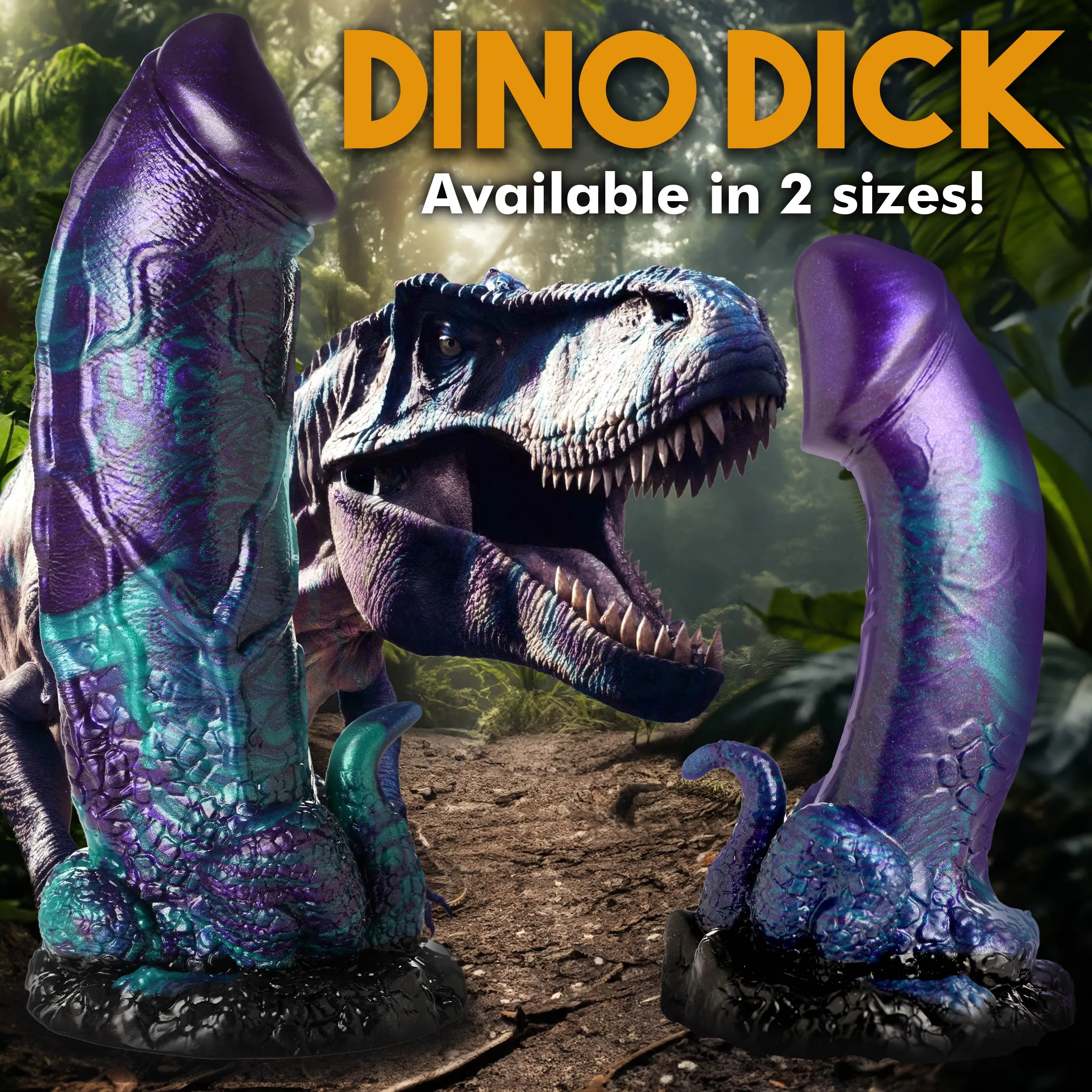 Glittery Dino Dildo