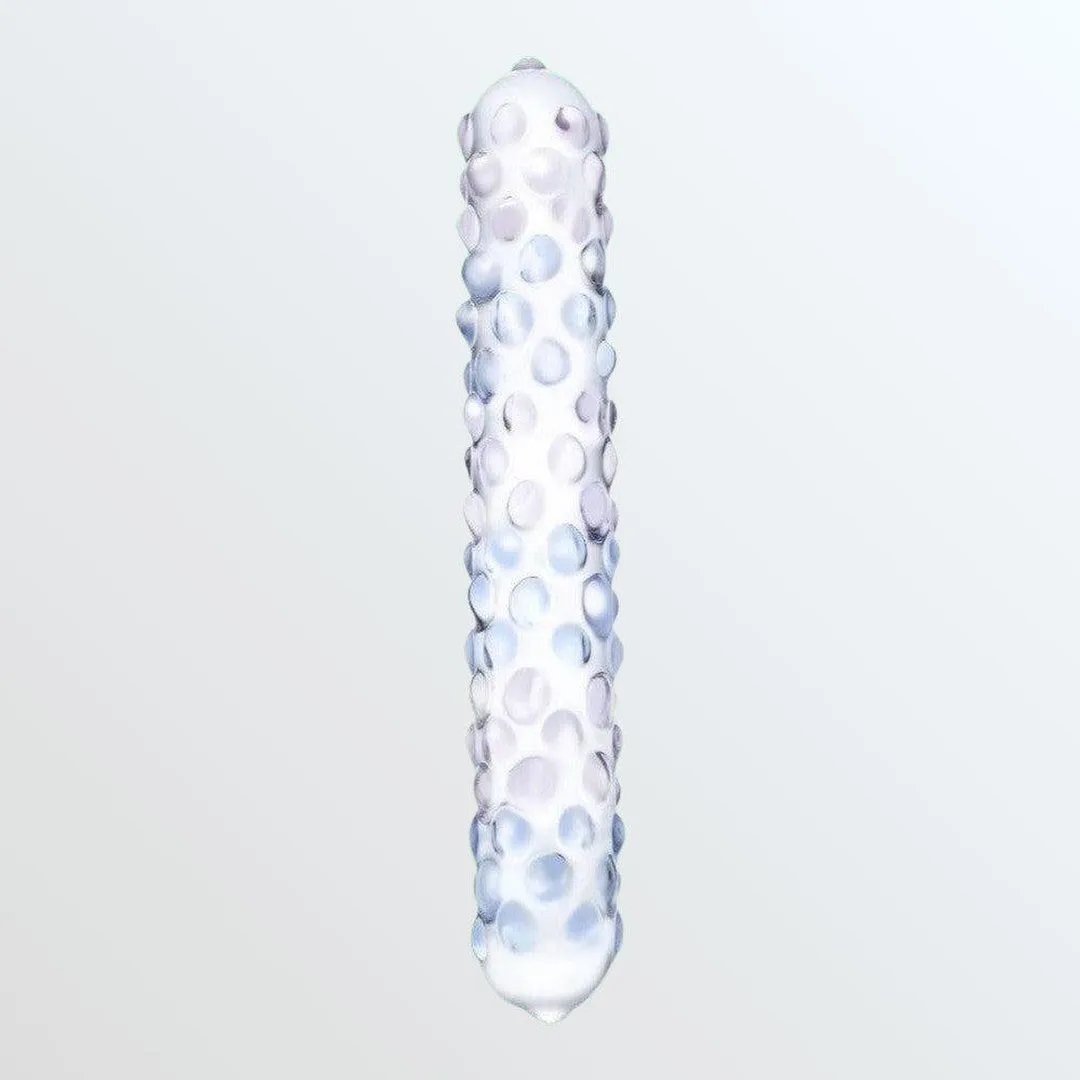 Gläs Purple Rose Nubby 7 Glass Dildo