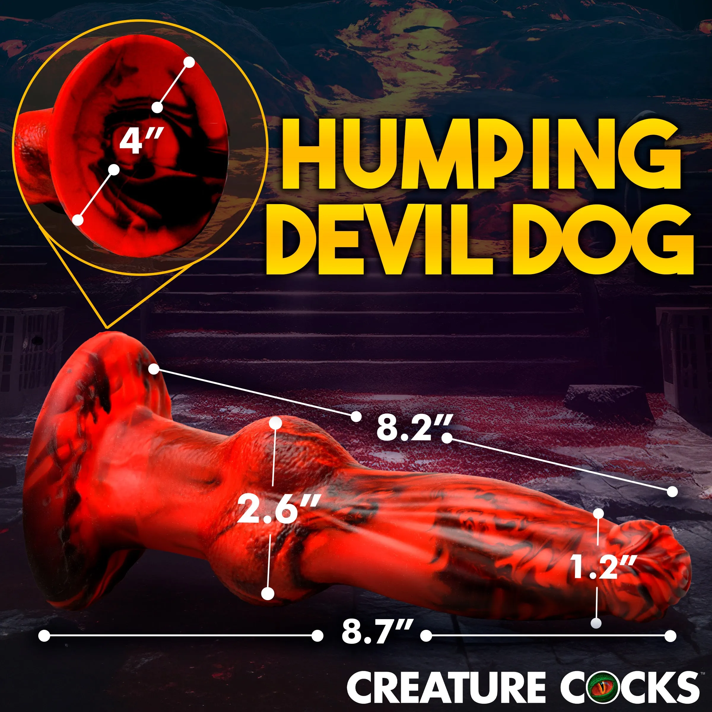 Hell Wolf Thrusting And Vibrating Dildo