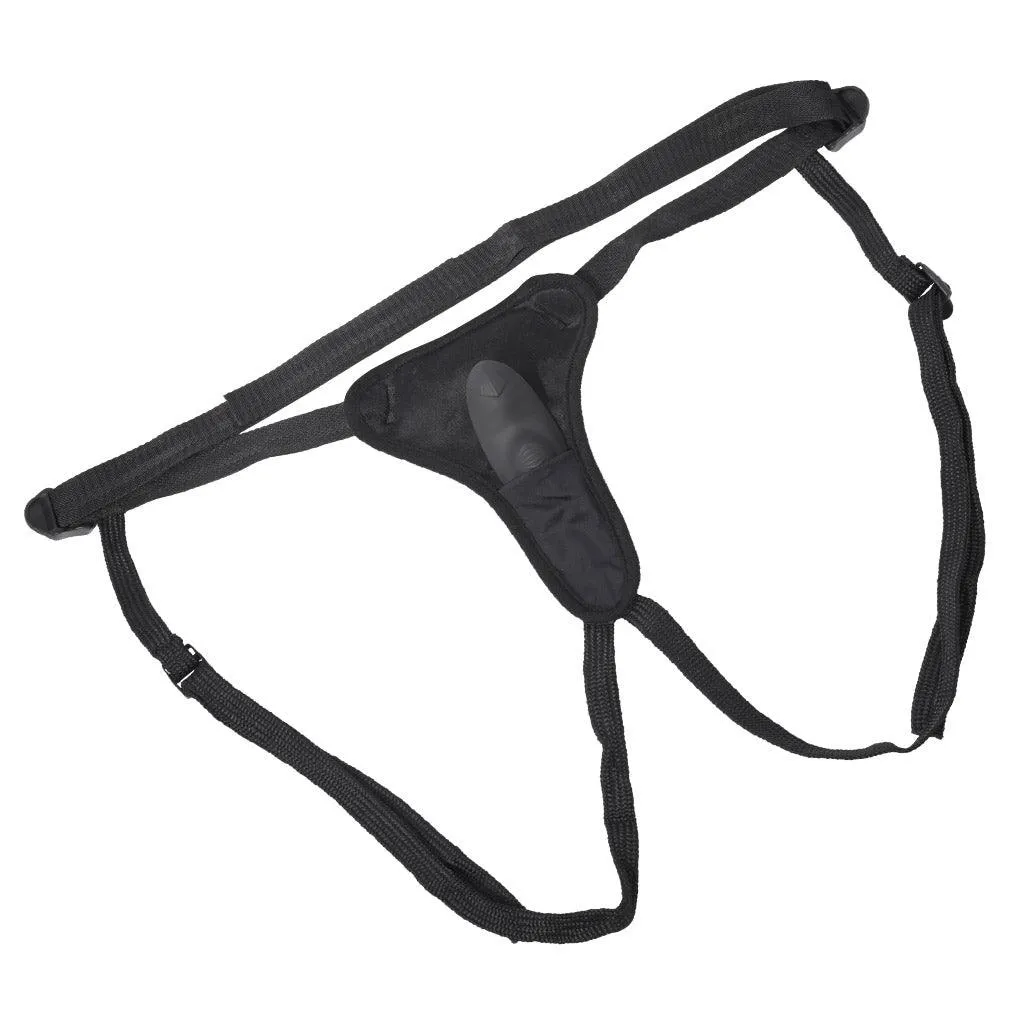 Hidden Pocket Strap On with Panty Vibrator