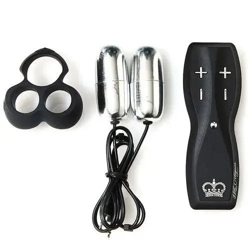 Hot Octopuss Silicone Black Mini Vibrating Cock Ring