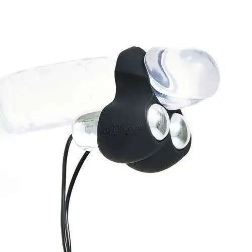 Hot Octopuss Silicone Black Mini Vibrating Cock Ring