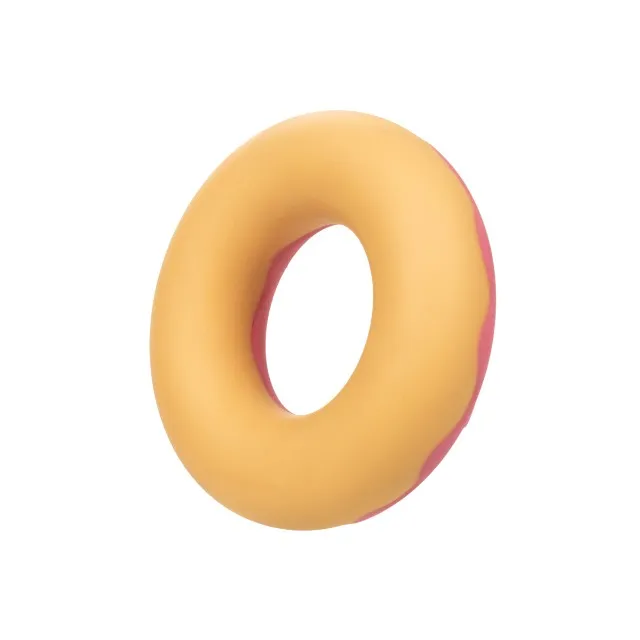 Inel pentru penis CALEXOTICS Dickin' Donuts. în formă de gogoașă. din silicon elastic și confortabil. diametru 2.5 cm. roz