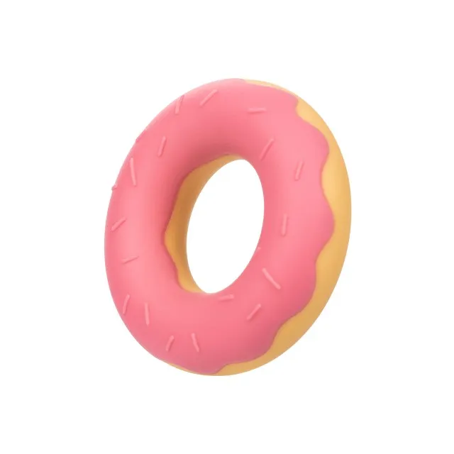 Inel pentru penis CALEXOTICS Dickin' Donuts. în formă de gogoașă. din silicon elastic și confortabil. diametru 2.5 cm. roz