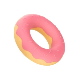 Inel pentru penis CALEXOTICS Dickin' Donuts. în formă de gogoașă. din silicon elastic și confortabil. diametru 2.5 cm. roz