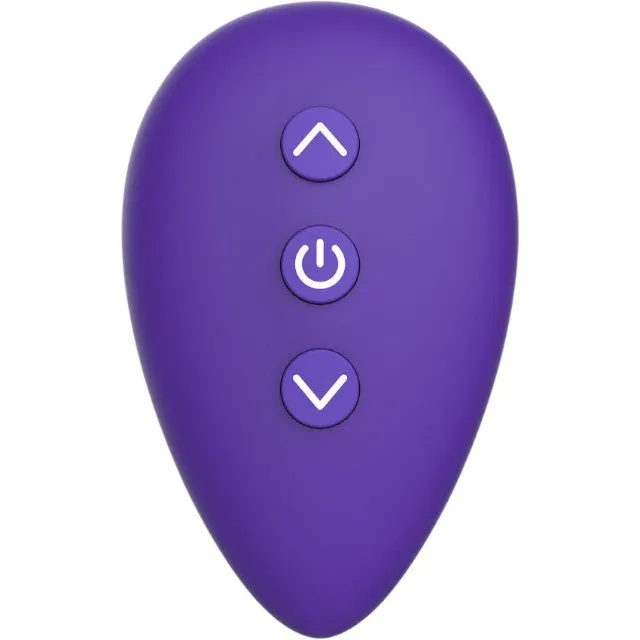 Inel vibrator pentru penis TOYJOY Joy Ride to Paradise. control prin telecomandă. 4 funcții de pulsații. 3 funcții de vibrație. mov
