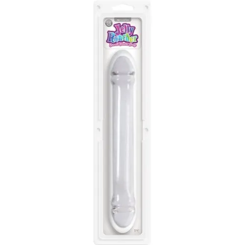 Jelly Rancher Smooth Double Dong Clear 12 Inch