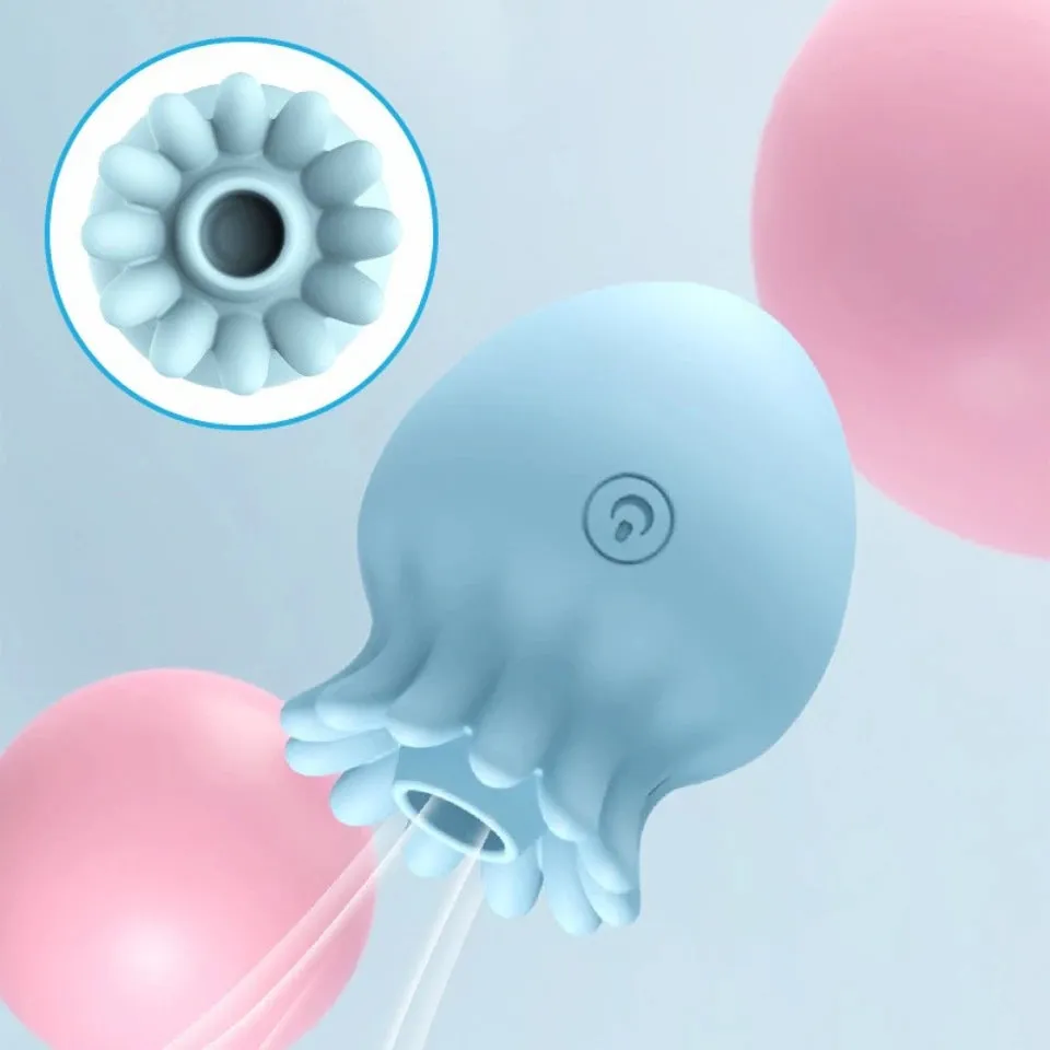 Jellyfish Clit Sucking Stimulator - Nipple Clitoral Vibrator Female Sex Toys