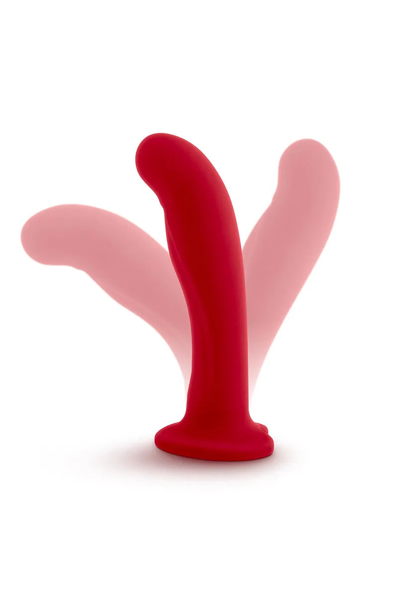 Jezebel Slim Silicone Dildo in Red