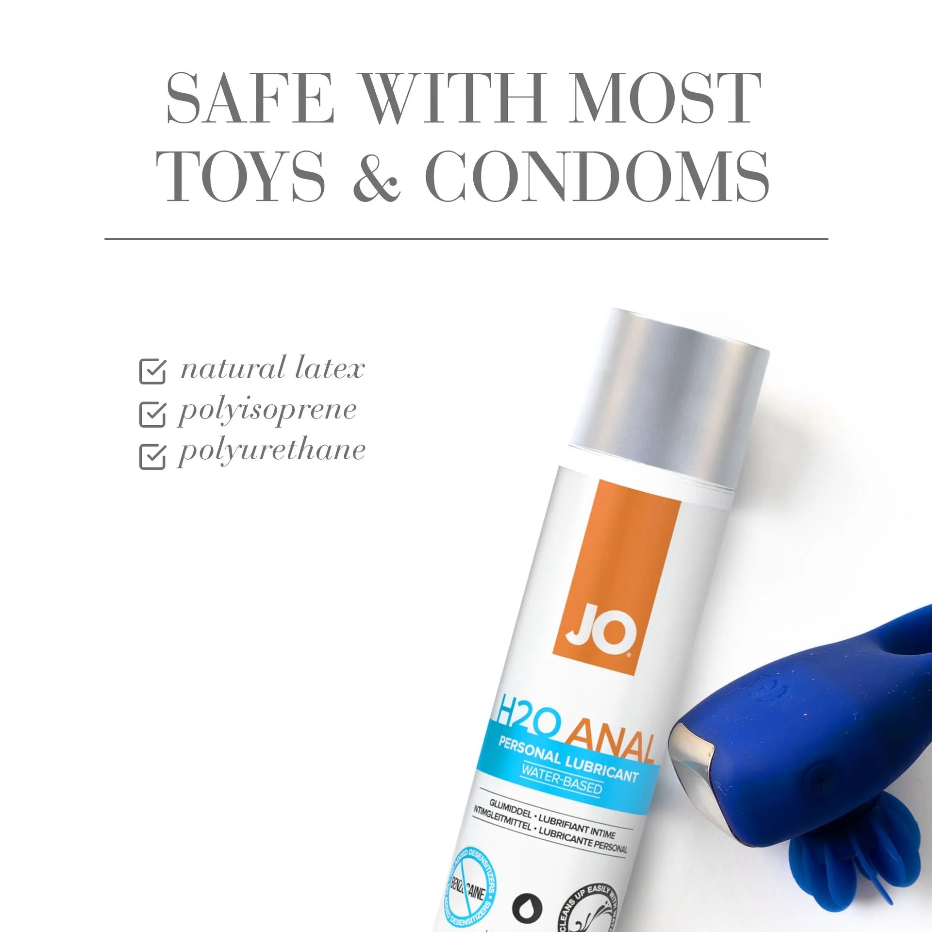 JO H2O Anal Original Lube - 4 oz