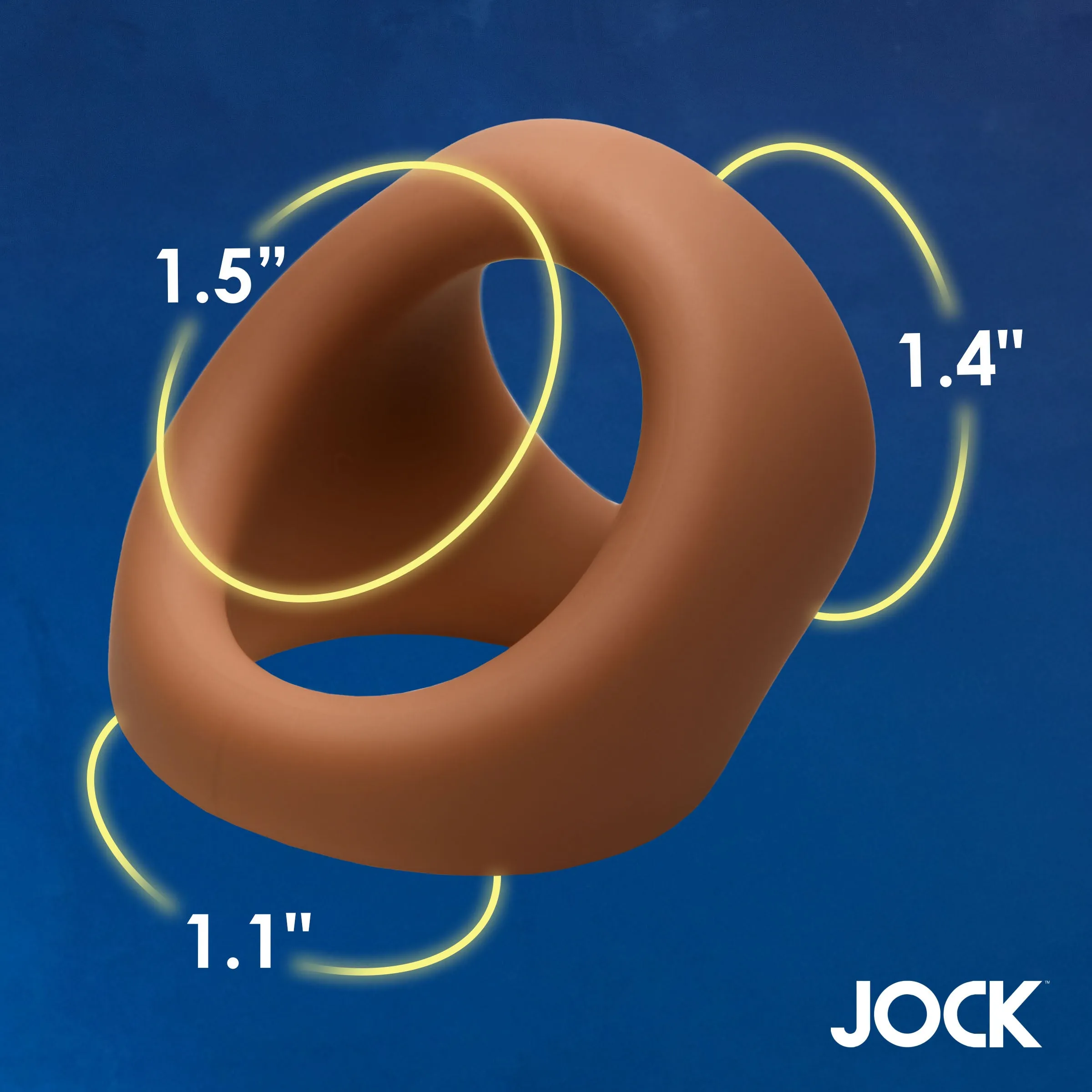 Jock Silicone Cock & Ball Ring - Medium