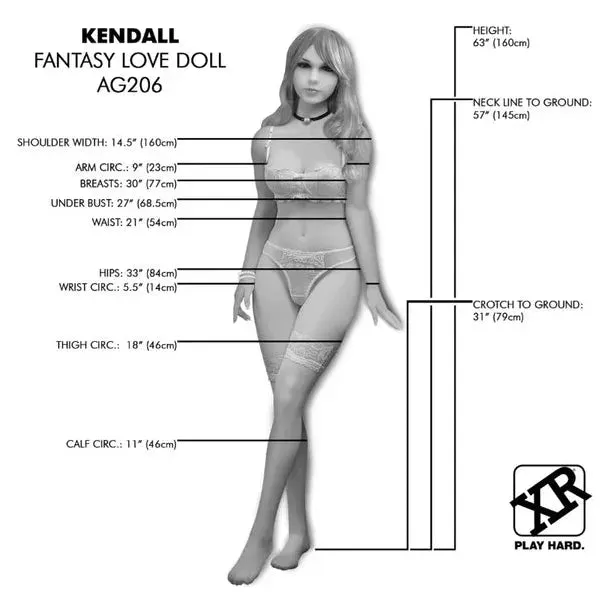 Kendall Life Size Realistic Sex Doll by XR