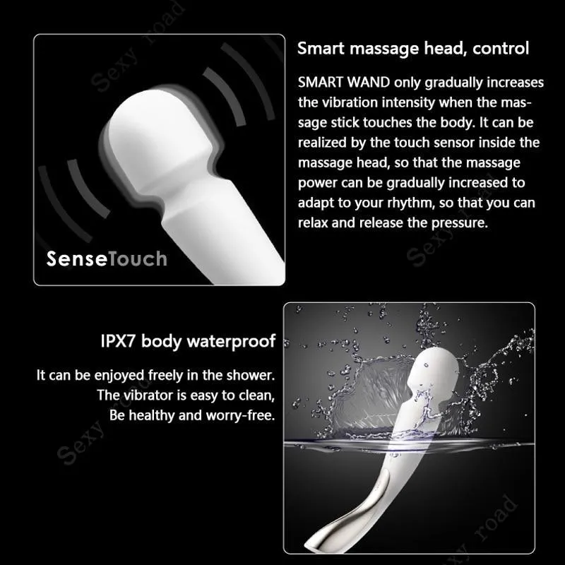 LELO Smart Wands Woman Masturbation Massager Magic Wand Big Vibrator G Spot
