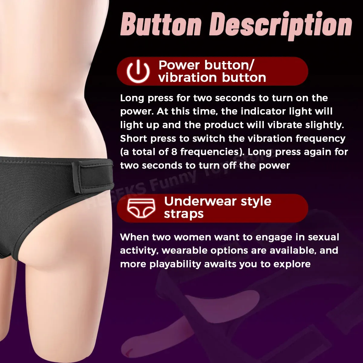 Lesbian Strapon Vibrating Dildo - Double End Pink Anal Dildo G Spot Vibrator Clit Stimulator