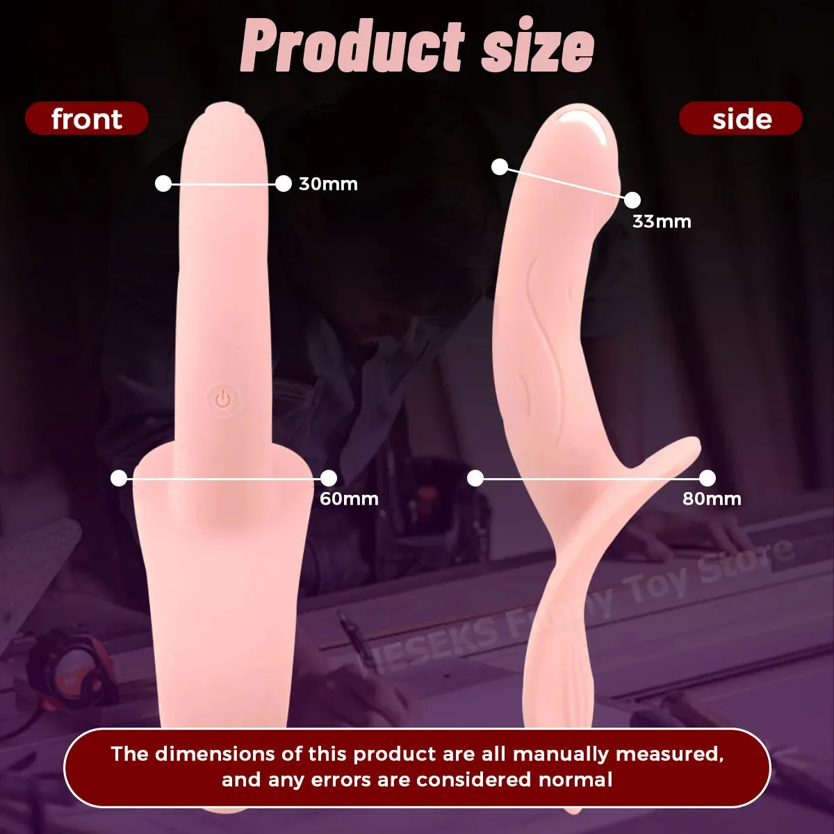 Lesbian Strapon Vibrating Dildo - Double End Pink Anal Dildo G Spot Vibrator Clit Stimulator