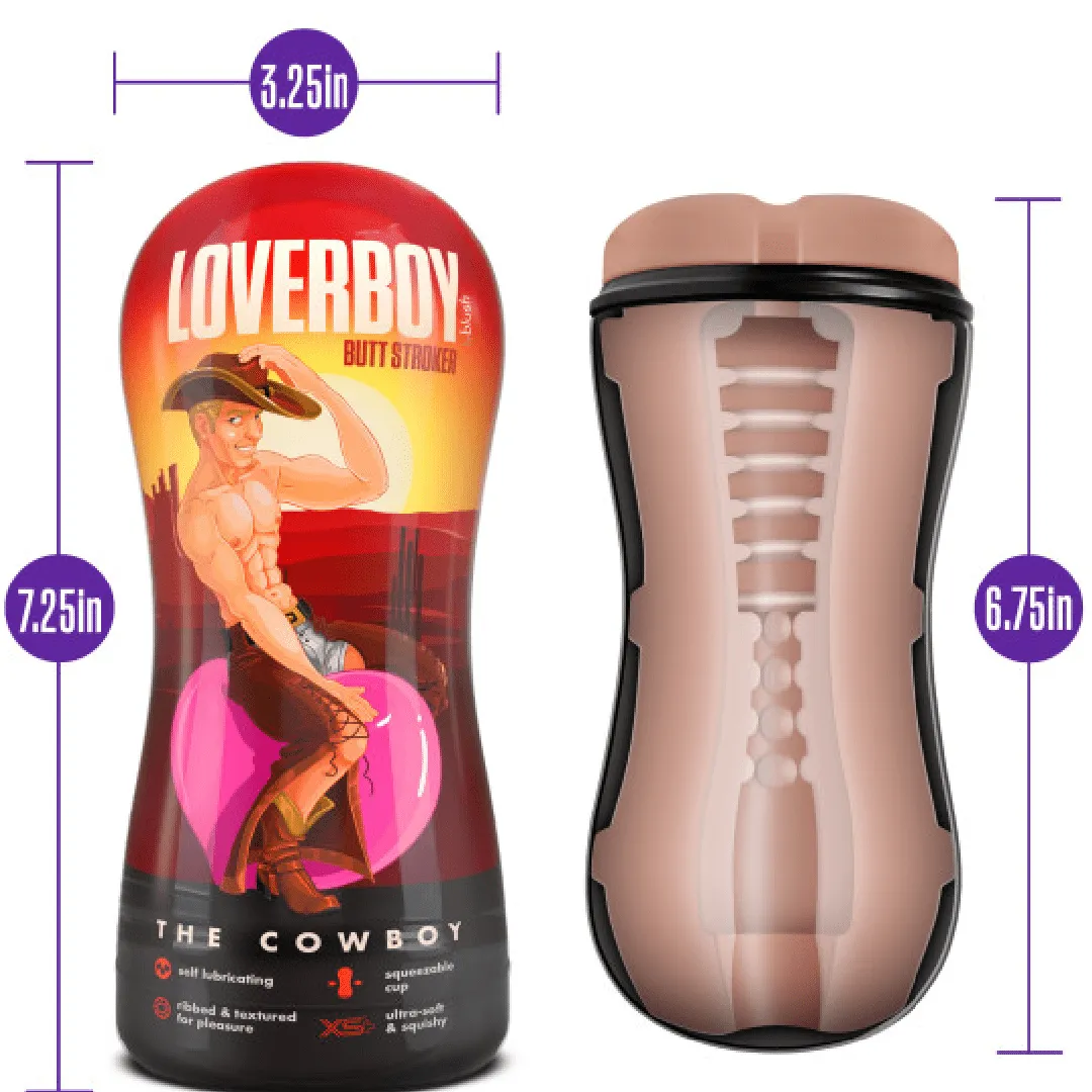 Loverboy Cowboy Self Lubricating Butt Stroker - Vanilla