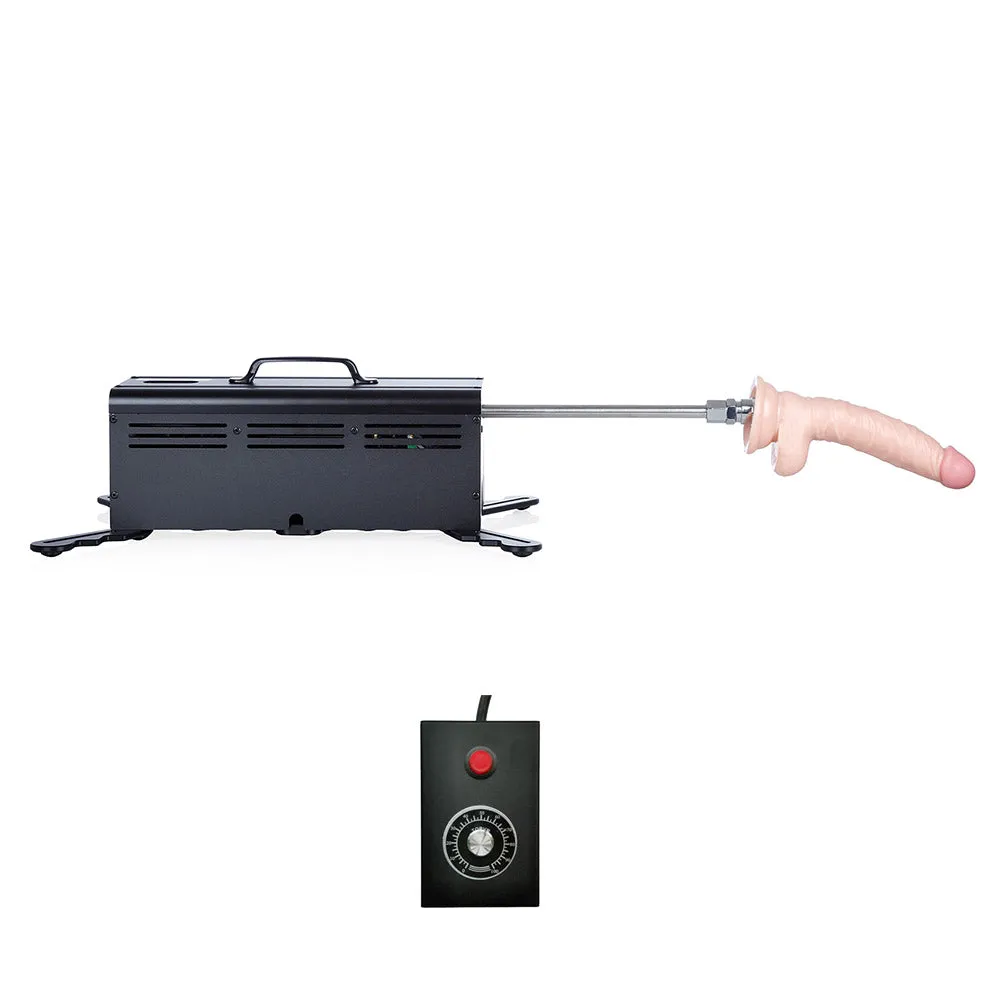 Lustti Compact Sex Machine FM02 with 120-Watt Motor. Anti-Rotation Connecting System