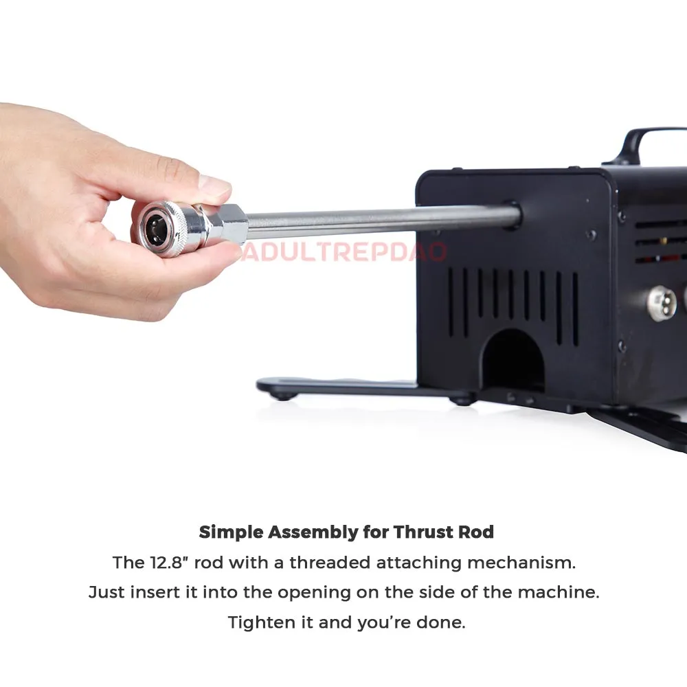 Lustti Compact Sex Machine FM02 with 120-Watt Motor. Anti-Rotation Connecting System