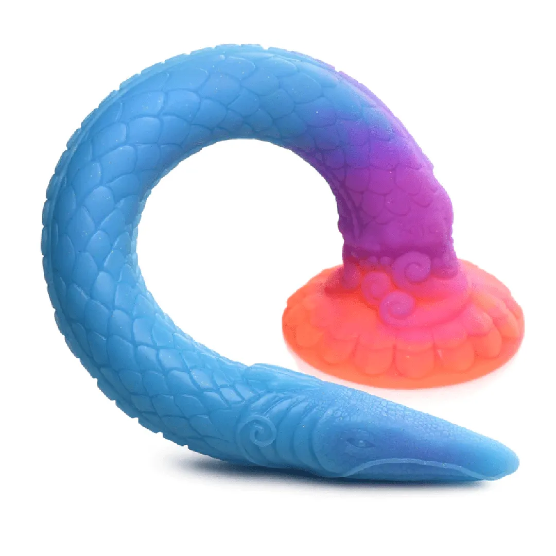 Makara Glow-In-The-Dark Silicone Snake Fantasy Dildo