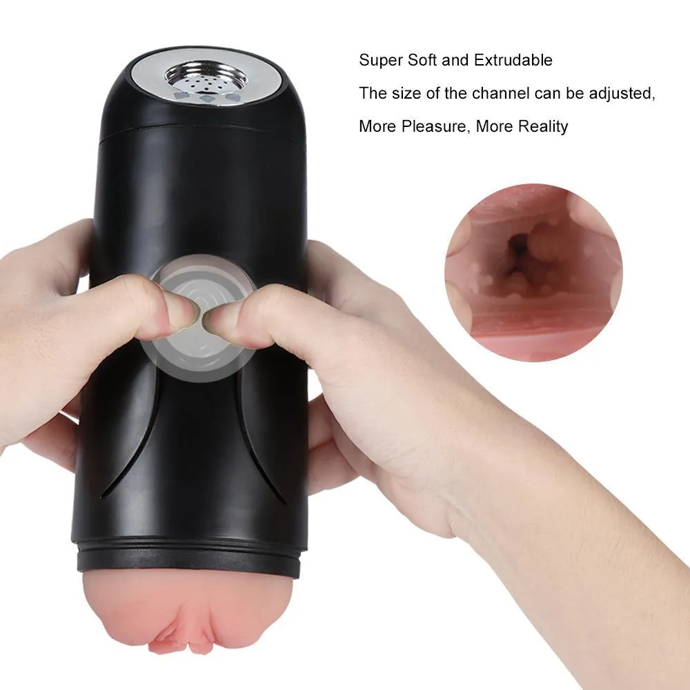 Male Masturbator Cup with 10 Stimulation Vibration Modes Sexy Love-making Voice of Girl