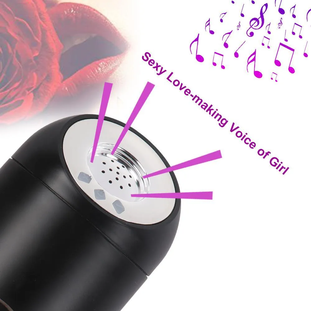 Male Masturbator Cup with 10 Stimulation Vibration Modes Sexy Love-making Voice of Girl