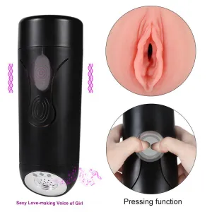 Male Masturbator Cup with 10 Stimulation Vibration Modes Sexy Love-making Voice of Girl