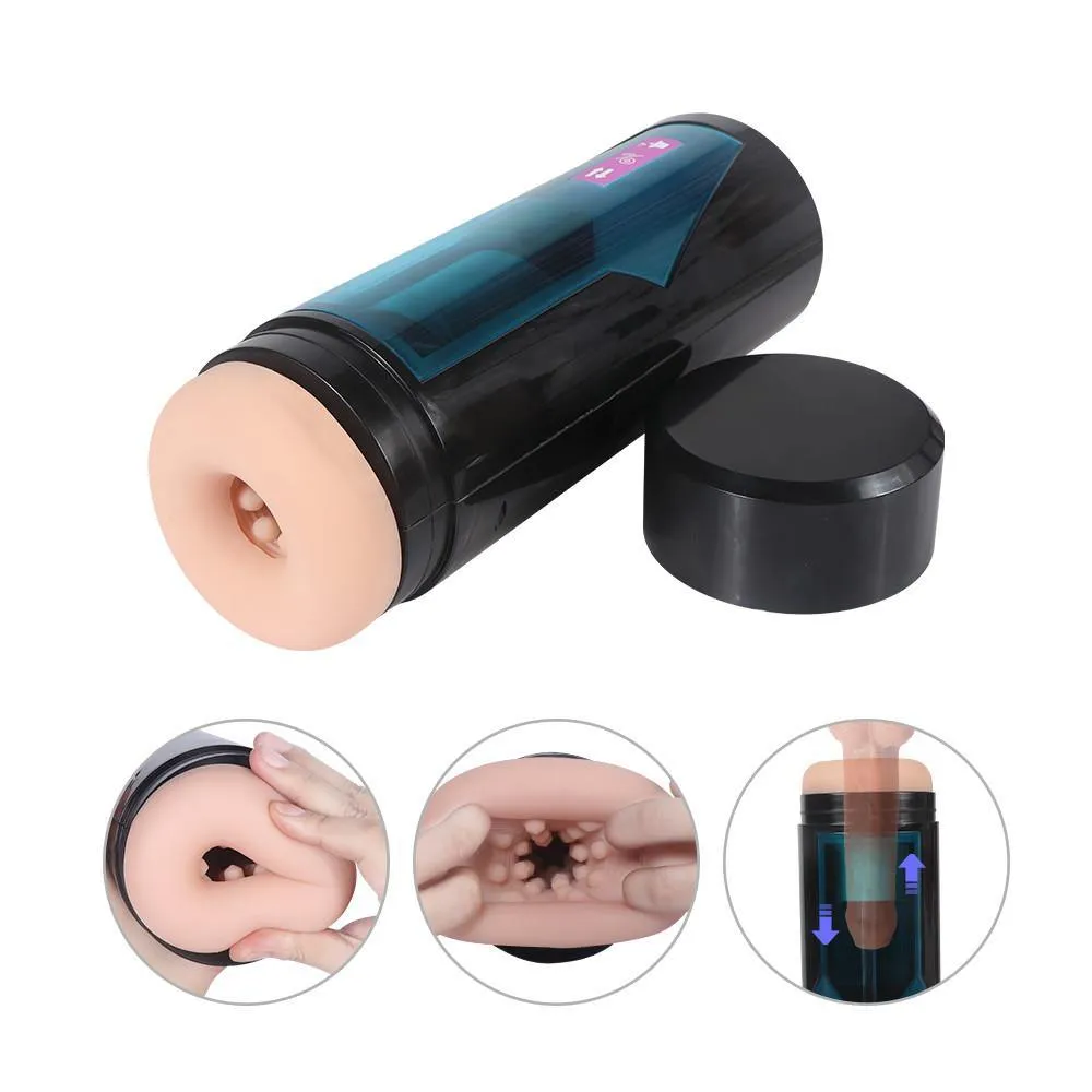 Male Masturbator Cup with 9 Vibration Modes Real Sexy Voice
