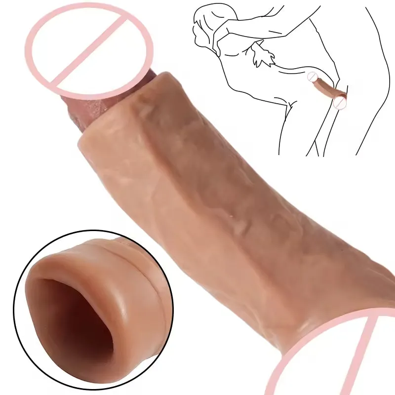 Monster Knotted Cock Sleeve - Silicone Strap On Penis Sleeve Couple Sex Toy