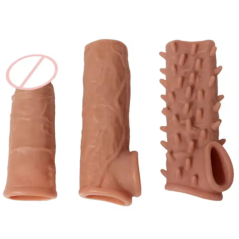 Monster Knotted Cock Sleeve - Silicone Strap On Penis Sleeve Couple Sex Toy