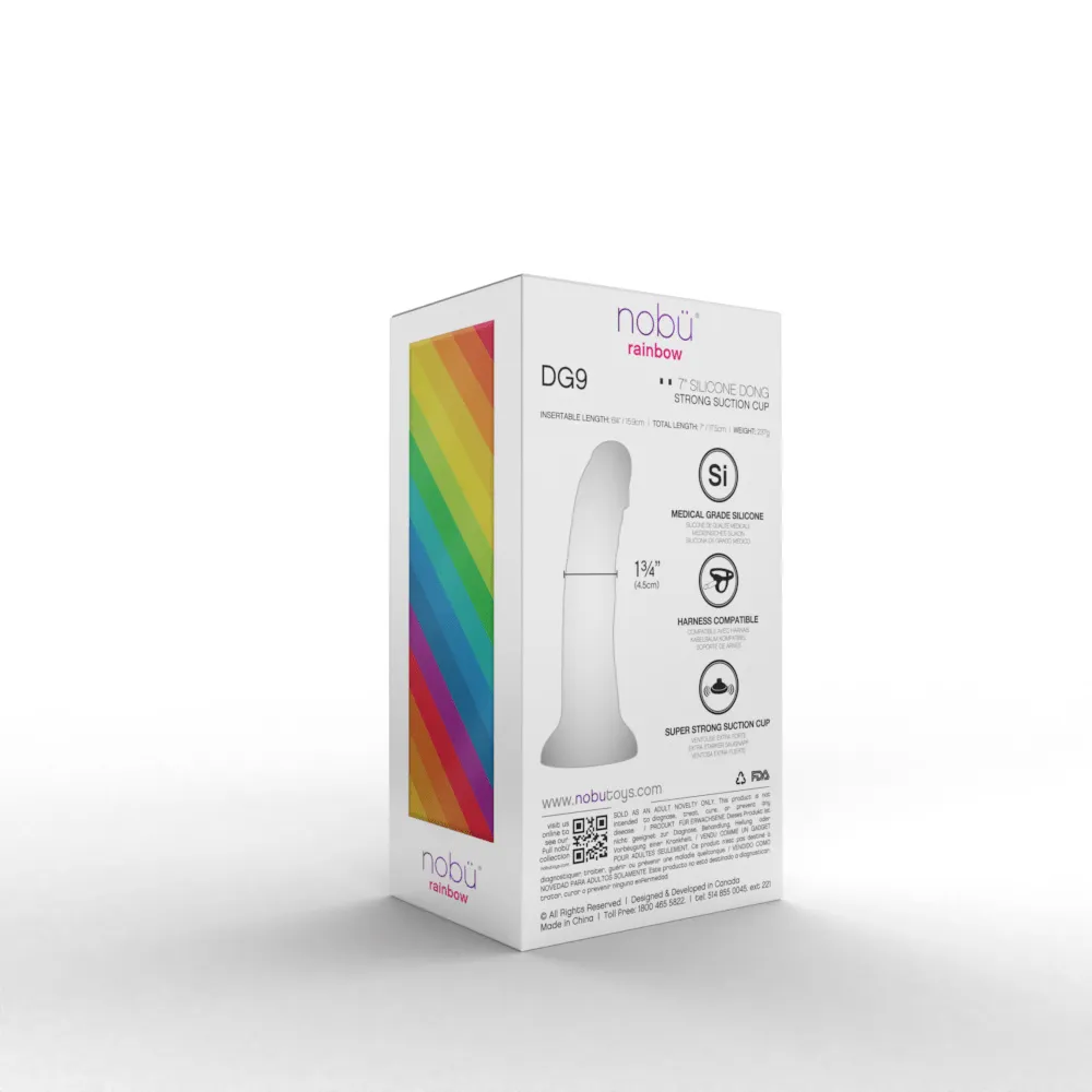 Nobu Rainbow DG9 Silicone Dong