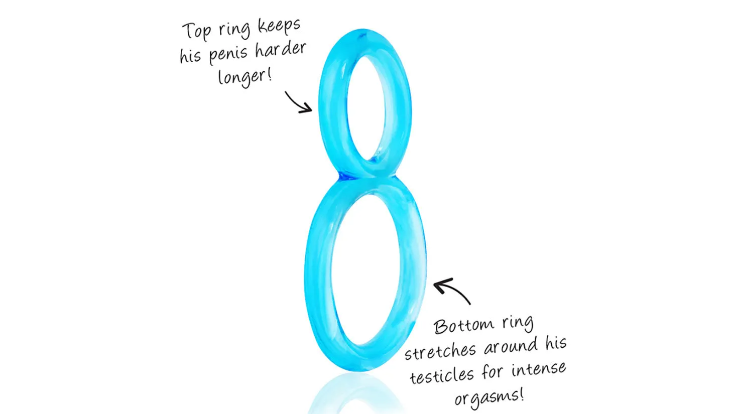 Ofinity Double Erection Ring Clear by ScreamingO