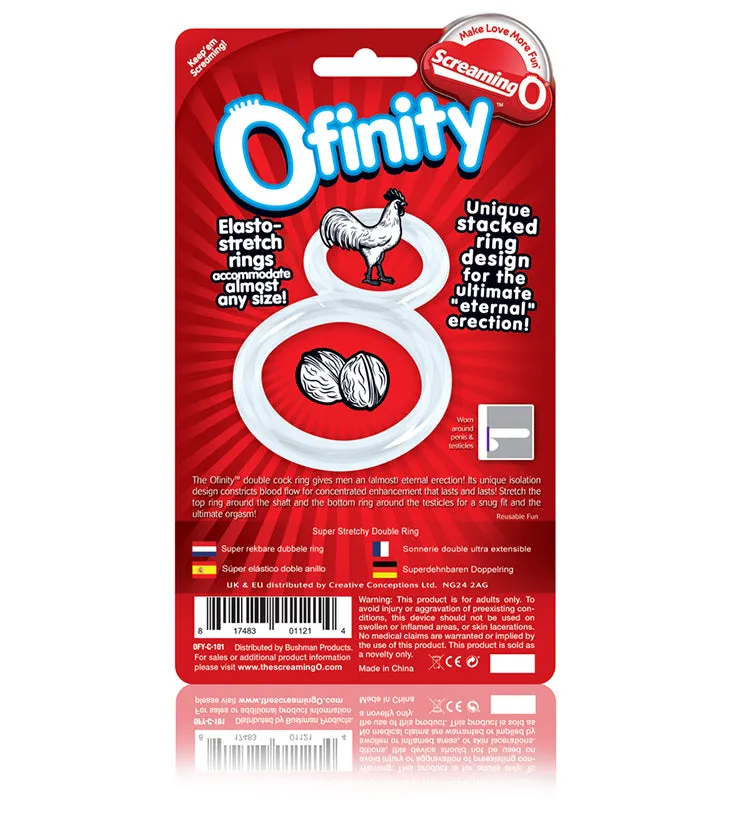 Ofinity Double Erection Ring Clear by ScreamingO